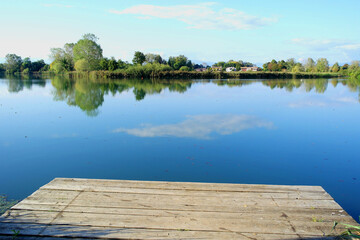View of the mill street in Quinto di Treviso, Veneto, Italy