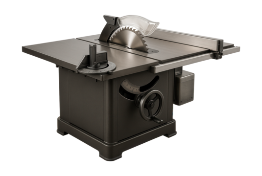 Cabinet table saw featuring a precise miter gauge, ideal for professional woodworkers.