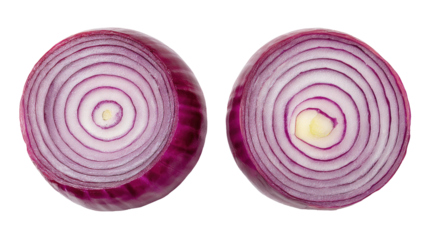 Two sliced red onions, concentric circles (1)