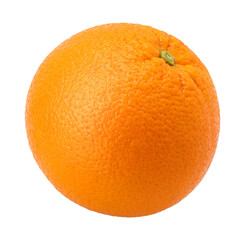 Orange fruit ( Navel oranges) isolated, transparent PNG, PNG format, cut out, single