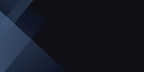 Modern black dark blue white abstract background. Minimal. Color gradient. Web banner. Geometric shape. 3d effect. Lines stripes triangles. Design. Futuristic. Metal metallic effect. Luxury. Premium.