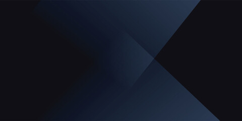 Modern black dark blue white abstract background. Minimal. Color gradient. Web banner. Geometric shape. 3d effect. Lines stripes triangles. Design. Futuristic. Metal metallic effect. Luxury. Premium.