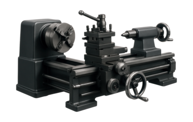 Engine lathe with quick-change tool post, perfect for automotive repair shops.