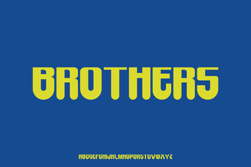 Display alphabet font vector design suitable for headline, poster, logo, magazine and many more