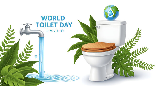 World toilet day promoting water conservation and sanitation awareness