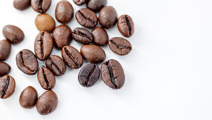 Dark Roast Coffee Beans, Dark roast coffee beans are coffee beans that have been roasted for a long time, resulting in a dark brown to almost black color.