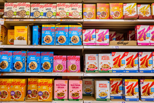 Selection Of Kelloggs Breakfast Cereal Favourites