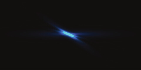 Cyan Glowing Neon Motion Lines and Light Blue Abstract.Radiant Blue laser beam with neon light streak and isolated flashe. Bright Blue light streak & starburst