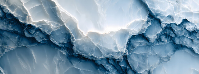 Obraz premium Cerulean Marble Veil