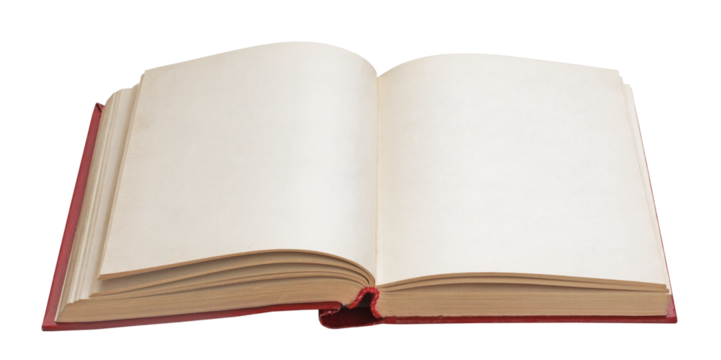 Open Book with Blank Pages for Ideas