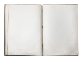 Empty Book Pages Ready for Writing