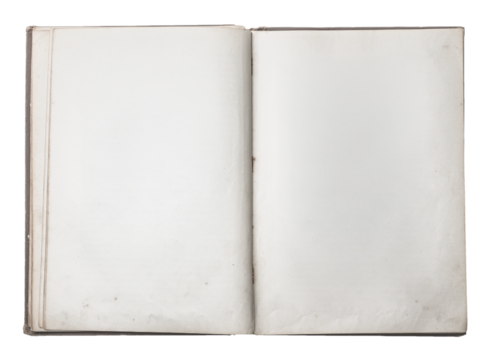 Empty Book Pages Ready for Writing