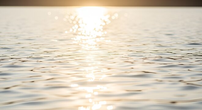 Serene lake reflections at sunset creating a peaceful and scenic water view