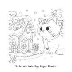 Christmas coloring page 2025
