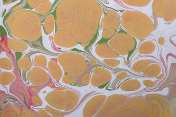 Abstract ebru marbling texture background design.