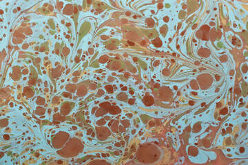 Abstract ebru marbling texture background design.