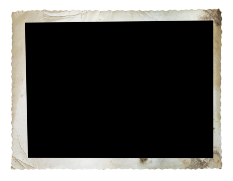 Vintage Photo Frame with Blank Space Inside