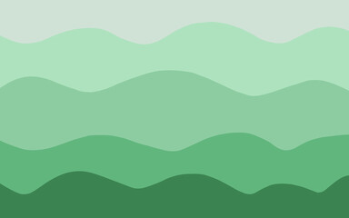 Green abstract waves backround 