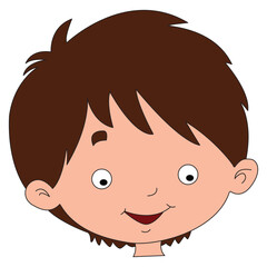 Smiling Boy With Bright Happy Eyes