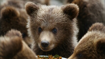 A brown bear
