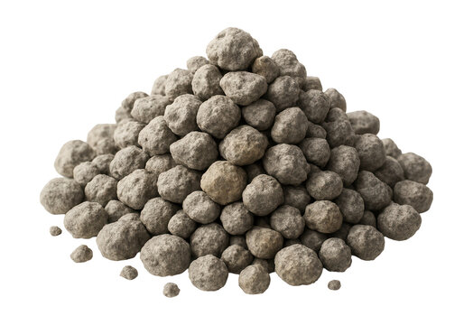 Granules for improving concrete curing in winter construction projects.