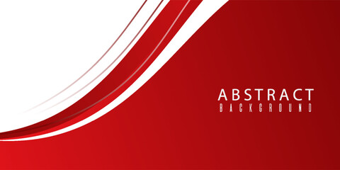 A white background with red abstract waves layered on top, featuring thin lines and a gradient of red hues. simple design