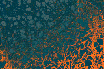  Abstract creative marbling pattern texture. Traditional art of Ebru marbling.