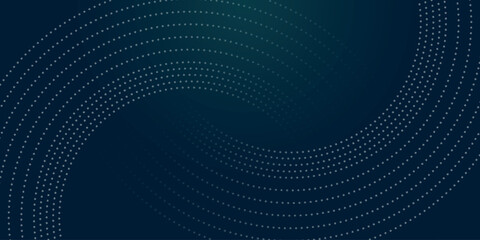 Obraz premium Abstract background with futuristic, high-tech white curved lines. Modern curved dotted line design. Suitable for websites, banners, brochures, covers, presentations.