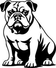 BULLDOG SVG, BULLDOG Clipart, Bulldog Svg Files For Cricut, Bulldog Silhouette Svg, Dog svg
