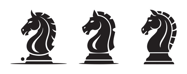 black and white horse