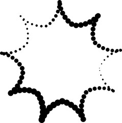 Star shape halftone dots set