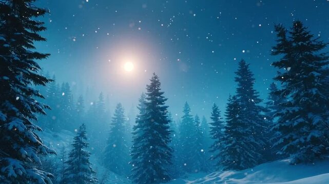 winter forest landscape