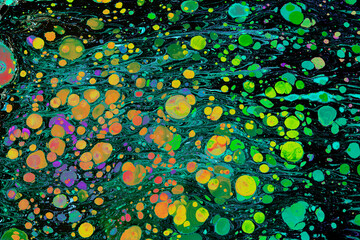 Abstract ebru marbling texture background design.