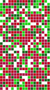 Weihnachtsfarben Farbige Pixelrhythmen &ndash; visuelle Loops