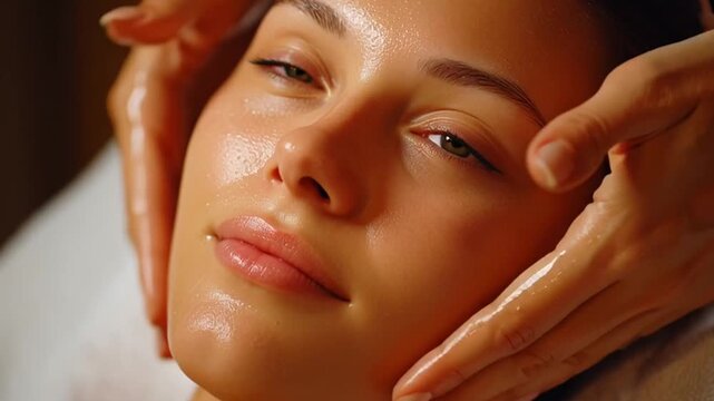 The process of peeling or massage, with an emphasis on relaxation.

