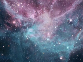 Colorful Cosmic Nebula Vast Star-Forming Region Interstellar Gas Dust Clouds Glittering Starlight Deep Space Environment Universe Exploration Astronomy Wonders Vibrant Hues Galactic Expanse