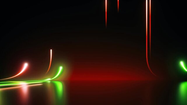 Abstract neon red light line texture design on a dark background illustration for wallpaper or music disco art