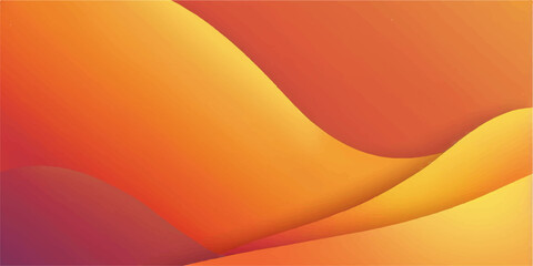 Fototapeta premium Abstract background illustration with orange and yellow waves, lines, and a warm gradient pattern