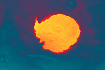 Abstract ebru marbling texture background design.