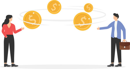 transfer experience between colleagues, exchange perspective concept,

