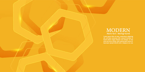 Abstract gradient orange and yellow circles geometric shape background. Modern simple overlapping circle shape creative design. Elegant gradient geometry element with.  modern in vector, eps10