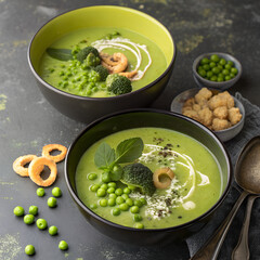 Delicious hot vegetable soup with chicken or beef, served in a white bowl, perfect for a healthy lunch or dinner