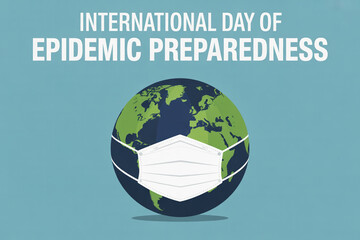Let's celebrate International Day of Epidemic Preparedness with a masked world globe, highlighting our collective effort to protect global health