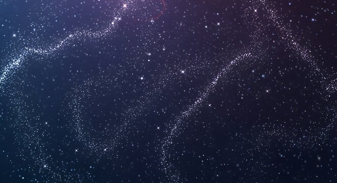 Abstract background with glowing particle stream design for wallpaper use - Powered by Adobe