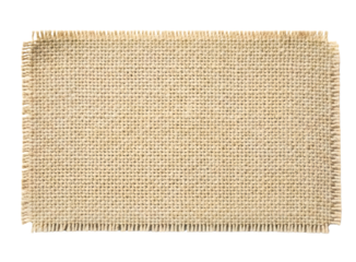 Antique woven textile with dense text pattern isolated on transparent background