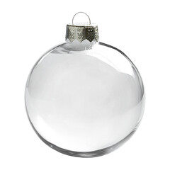 Fototapeta premium PNG Clear glass Christmas ornament ball