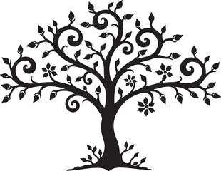Detailed Tree Silhouette SVG Bundle