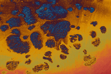 Abstract ebru marbling texture background design.