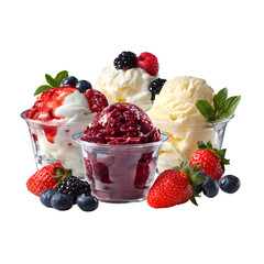 Exquisite Ice Cream Cup Varieties with Various Flavors for Summertime Delight