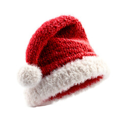 Festive Santa Hat in Red and White for Seasonal Cheer and Celebratory Vibes
